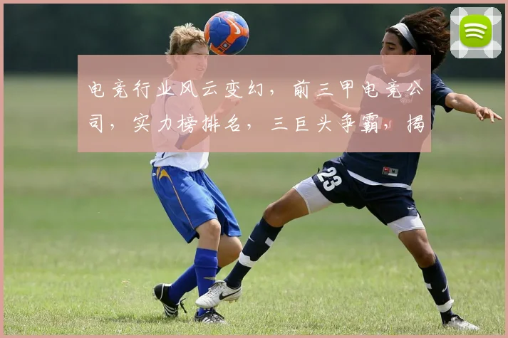 电竞行业风云变幻，前三甲电竞公司，实力榜排名，三巨头争霸，揭秘